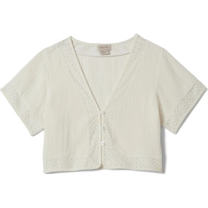 Brixton Дамски топ Brixton Women's Seaside Eyelet Top - Off White Eyelet (916-5604-0114)