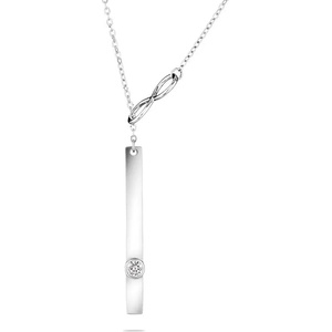 Swan Сребърно колие тип висулка с цирконий XH4109N Swan