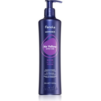 Fanola Wonder No Yellow Extra Care Mask маска за коса неутрализиращ жълтеникавите оттенъци 350ml