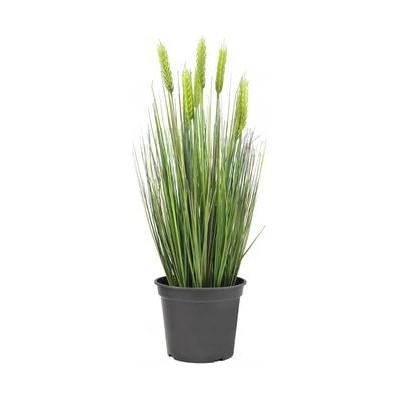 Umělá travina Pšenice zelená v květináči, 60 cm