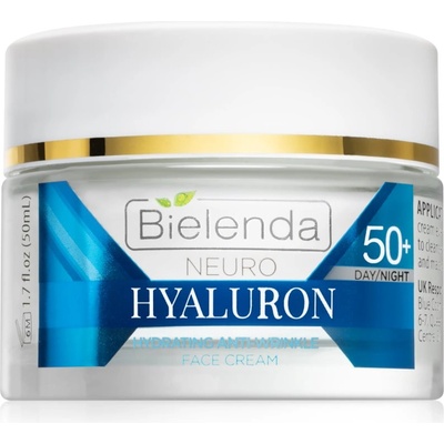 Bielenda Neuro Hyaluron хидратиращ крем за лице дневен и нощен 50+ 50ml