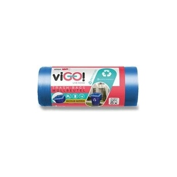 viGO! barevné pytle 120 l 8ks 40 µm modré