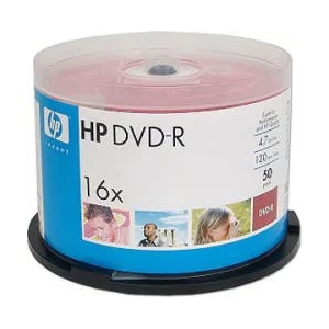 HP DVD-R 4.7Gb 16X - шпиндел 50бр.