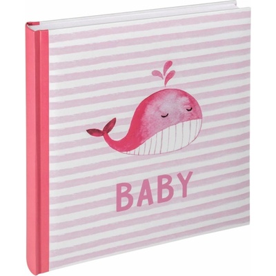 Walther Sam ruzové 28x30,5 50 bílých stran Babyalbum UK183R