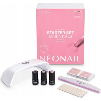 NEONAIL Startovací Sada pro manikúru Starter Set Essentials s LED lampou