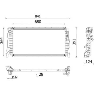 MAHLE Chladič vody MAO CR 2747 000P
