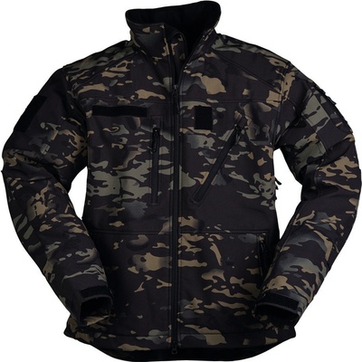 Bunda Mil-tec softshellová SCU 14 multicam black