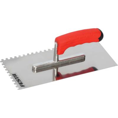 Hladítko nerezové zubaté Profi 280x130 10nerez gum.ručka FESTA
