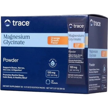 Trace Minerals Magnesium Glycinate, портокал, 30 сашета, Trace (9956)