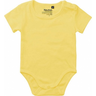 Neutral Dětské body s krátkým rukávem Dusty yellow