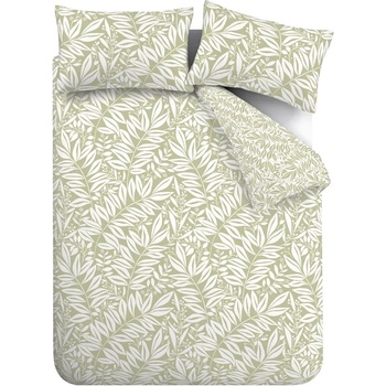Catherine Lansfield Зелено двойно спално бельо 200x200 cm Sorrel Leaves - Catherine Lansfield (BD/59051/W/DQS/GR)