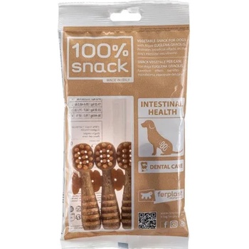 Ferplast Snack Fillable Medium - Toothbrush Euglena - Натурални и вегетариански дентални стикове за кучета във форма на четка за зъби с еуглена грацилис, 88 гр