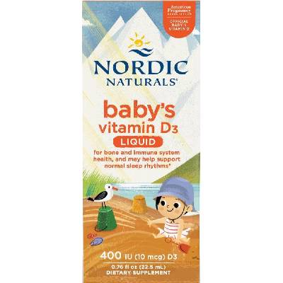 Nordic Naturals Baby's Vitamin D3, 400 IU, 22.5 ml, Nordic Naturals (71261)
