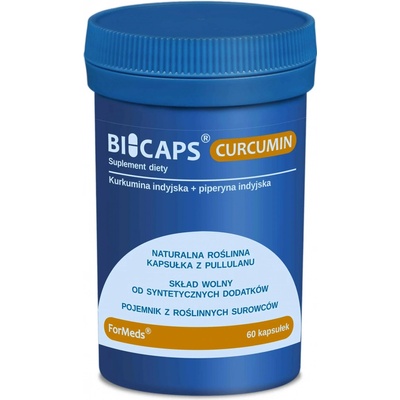 Formeds bicaps curcumin curcumin + piperine 60 rastlinných kapsúl