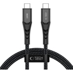Tech-Protect ub11t ultraboost type-c cable pd 100w / qc3.0 100cm black (5906302390717)