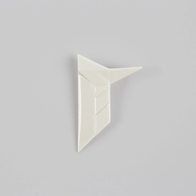 StehlikDesign Brož Ledňáček velký bílá 0137