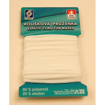 Tkaczik Roušková pruženka (guma) Barva: bílá