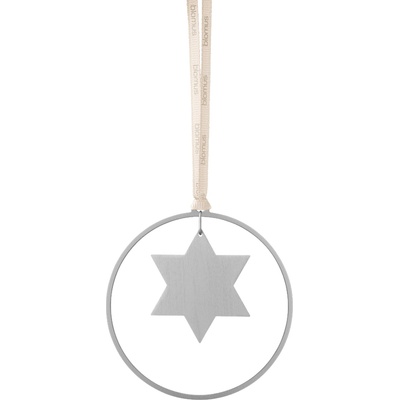 Blomus Kitai Коледни украшения звезди сребърни, 4 бр (67101)