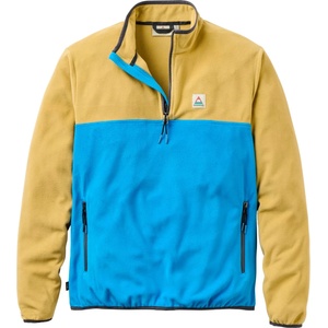 Passenger Мъжки поларен пуловер Passenger Set Off Recycled Polar 1/4 Zip Fleece 2.0 Fleece jumper - Warm Beige / Marine Blue (005-7043-0312)