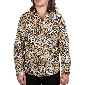 WORNSTAR мъжка риза с дълги ръкави WORNSTAR - Leopard- WSBM-LEOP