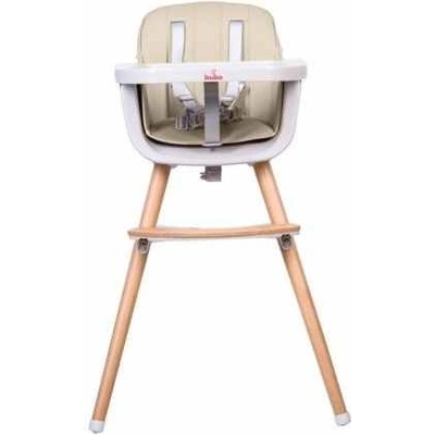 Столче за хранене 2 в 1 Buba - Carino, бежово (buba-carino-ivory)