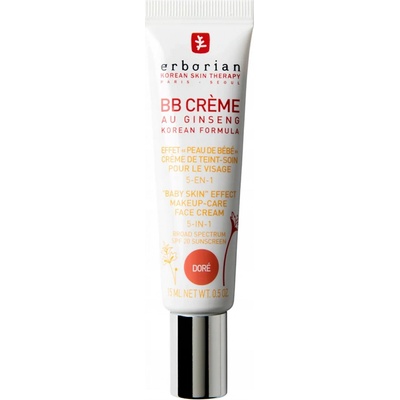 Erborian BB Cream tónovací krém pro dokonalý vzhled pleti SPF20 Doré Ginseng 15 ml