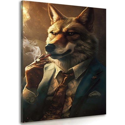 Obraz zvířecí gangster vlk - 80x120