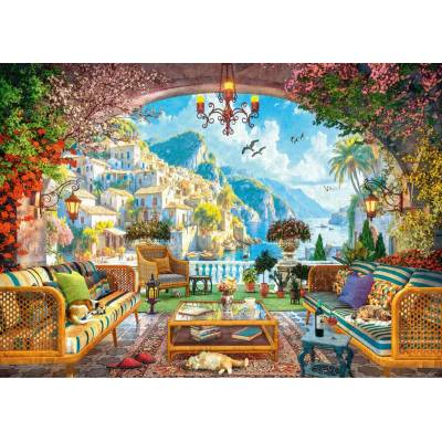 Ravensburger - Puzzle Mediterranean Terrace View - 1 000 piese