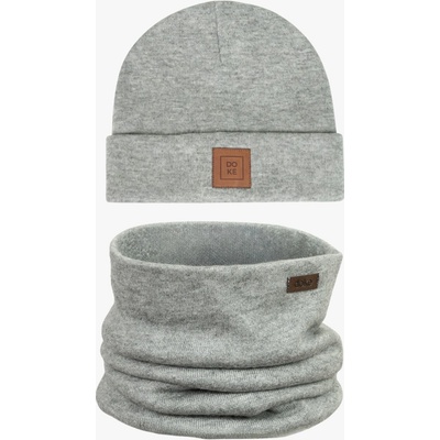 Doke Set čepice a nákrčník z pleteniny short light