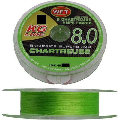 WFT Splietaná Šnúra KG 8.0 Chartreuse 150 m 0,12 mm 15 kg