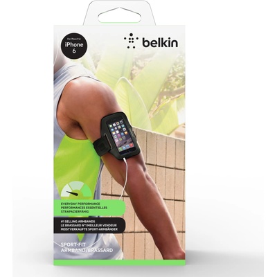 Belkin Sport-Fit Armband за iPhone 6/6S * Цвят: черен/сив