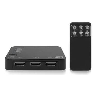 HDMI суич ACT AC7841, 5/1, 3D, 4K@60Hz, Черен (EWENT-ACT-SPLIT-AC7841)