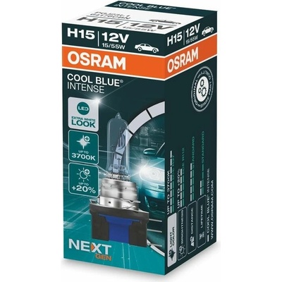 OSRAM Cool Blue Intense H15 12V, 15/55W,PGJ23t-1 4062172215527