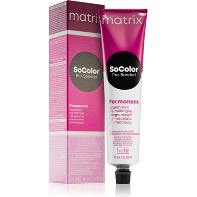 Matrix SoColor Pre-Bonded Blended перманентната боя за коса цвят 4Va Power Cools Mittelbraun Violet Asch 90ml