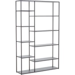 Premier Housewares Сив стоманен стелаж 120x188x30 cm Acero - Premier Housewares (2406608)