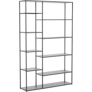 Premier Housewares Сив стоманен стелаж 120x188x30 cm Acero - Premier Housewares (2406608)