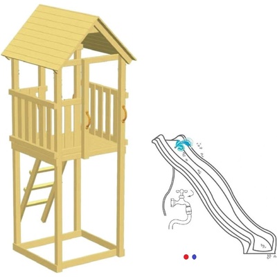 KBT Детскa дървенa къщичка за игра KBT Blue Rabbit 2.0 - Kiosk (JU 82090)