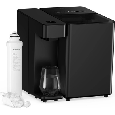 Klarstein Диспенсър за вода и лед Velaire | 3600 л | PAC филтър | 160 W | Сензорен контролен панел (DSM-VelaireWaterIceBk) (DSM-VelaireWaterIceBk)