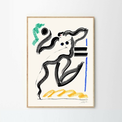 Moikka Plagát Blue Lady by Stine Belden Røed 100x140cm