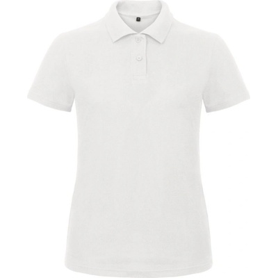 B&C Polokošile B&C ID.001 piqué krátký rukáv dámské COT 01ID1000101 Bílá