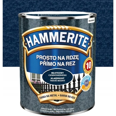 Akzo Nobel Hammerite přímo na rez 0,70L, kladívkový tmavě modrý