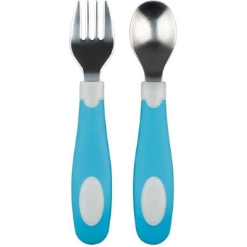 Dr. Brown's Комплект виличка и лъжичка Dr. Brown's - Син (72239324523)