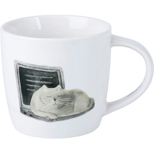 Maxwell & Williams Бяла порцеланова чаша 400 ml Computer Cat - Maxwell & Williams (DX1214)