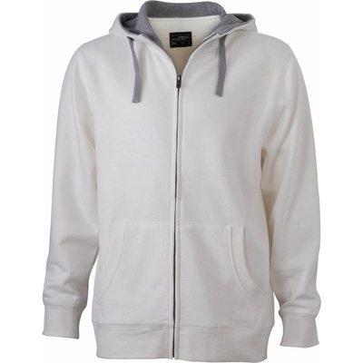 James & Nicholson mikina Lifestyle JN 963 s kapucí pánská COT020963j1801 off white