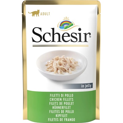 Schesir 24х85г Schesir консервирана храна в желе за котки - пилешко филе