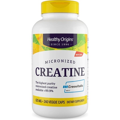 Healthy Origins Креатин монохидрат (микронизиран) - Мускулна сила и енергия, 2500 mg, 240 капсули (41321 HO)