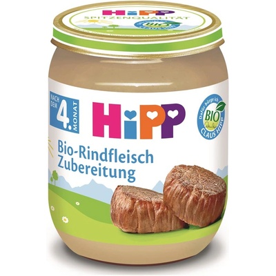 HiPP Био Пюре HiPP Телешко месо - 125 гр