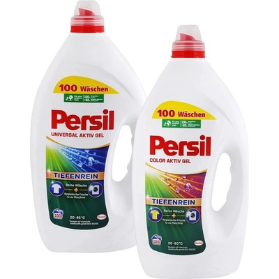 Persil Aktiv Color gel + univerzální gel na praní 2 x 100 PD