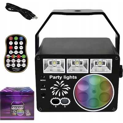 3V1 DISCO PROJEKTOR: DISCO KOULE, BAREVNÁ HUDBA, LASER – Hledejceny.cz
