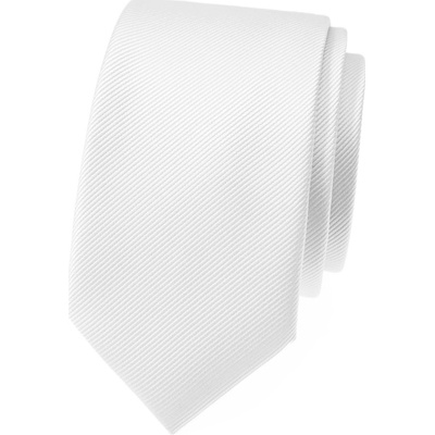 Avantgard Kravata Slim Lux 571-22385 bílá